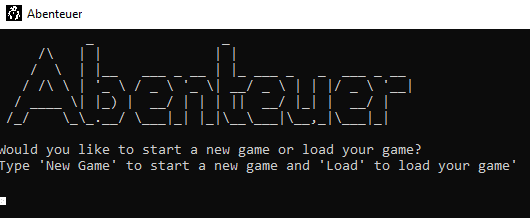 A text based fantasy adventure!